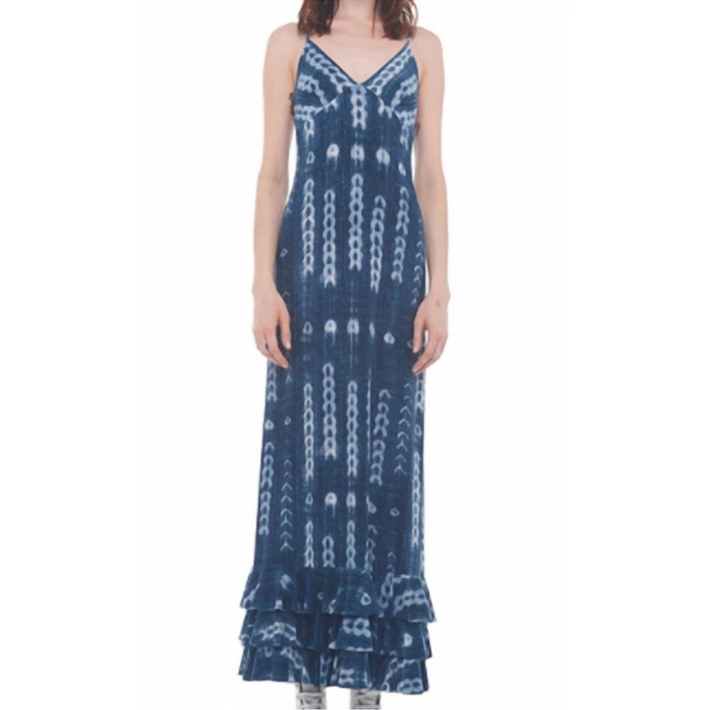 NWOT NORMA KAMALI slip ruffle dress in arrows